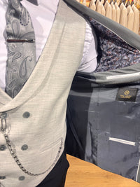 Davron - Anthracite Grey/Light Grey 3 Piece Suit