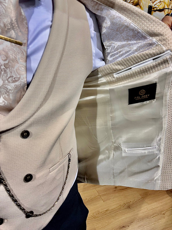 Volkov - Light Beige 3 Piece Suit
