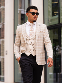 Diego - Beige 3 Piece Suit