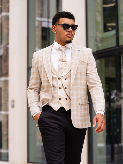 Diego - Beige 3 Piece Suit