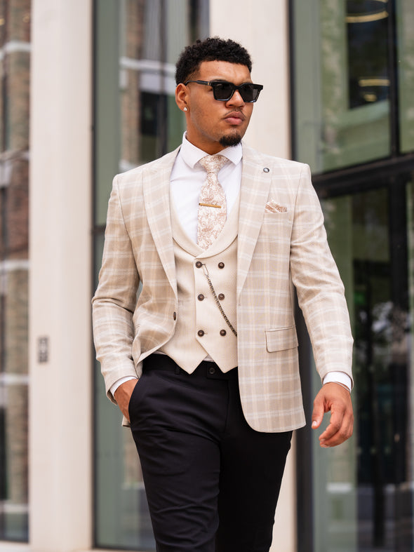Diego - Beige 3 Piece Suit