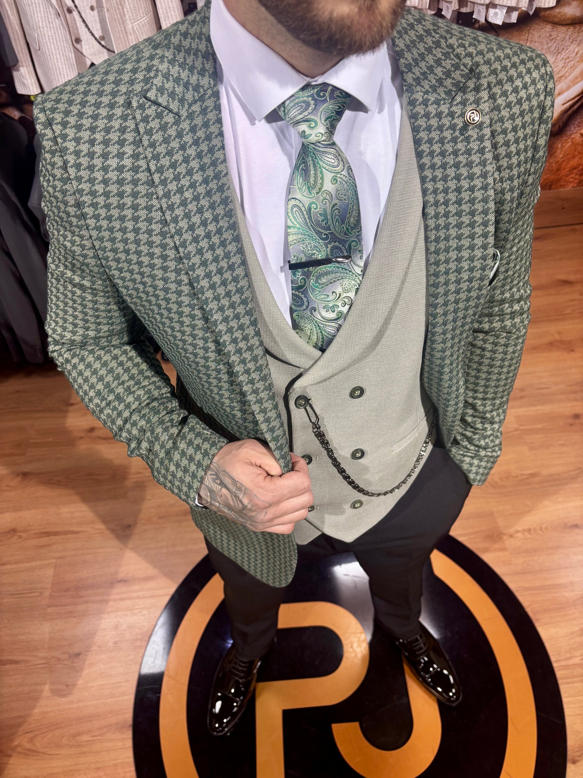 Astor - Forest Green/Sage 3 Piece Suit