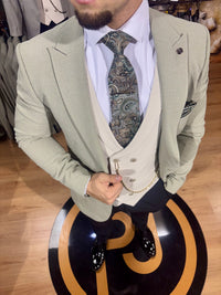 Braddock - Khaki/Beige 3 Piece Suit