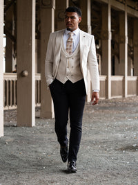 Zorma - Light Beige 3 Piece Suit