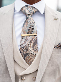 Ashbourne - Grey/Beige 3 Piece Suit