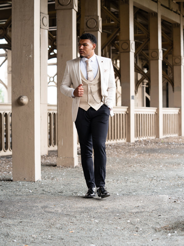 Jaxon - Light Beige/Beige 3 Piece Suit