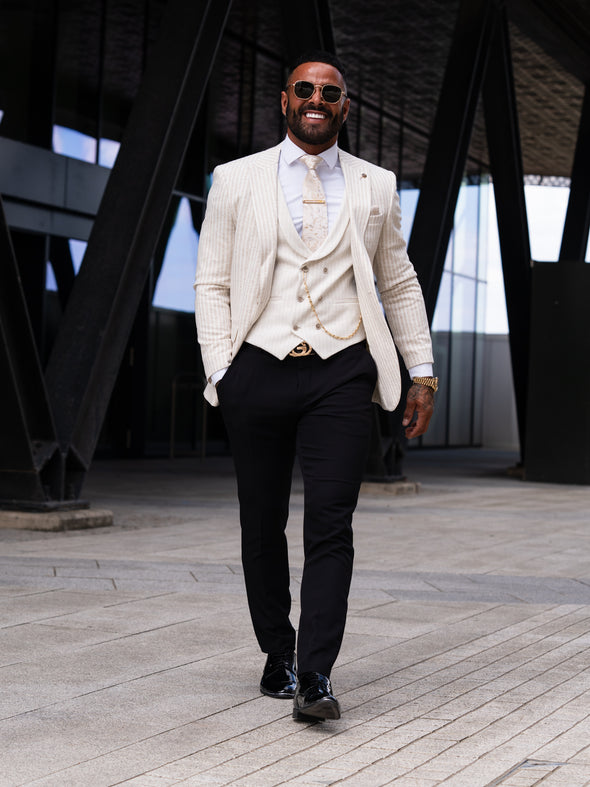 Utah - Cream/Oatmeal 3 Piece Suit