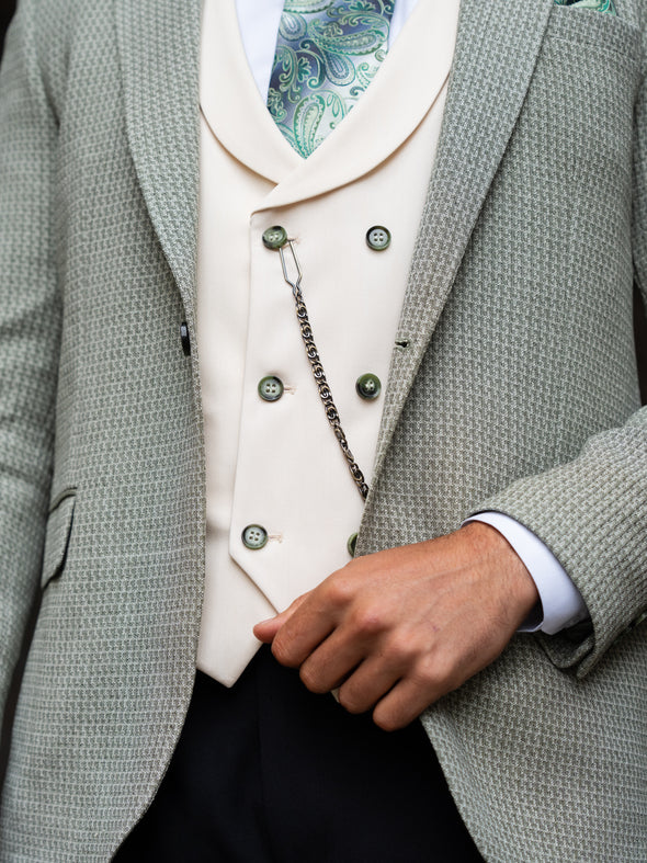 Dorado - Moss Green/Cream 3 Piece Suit