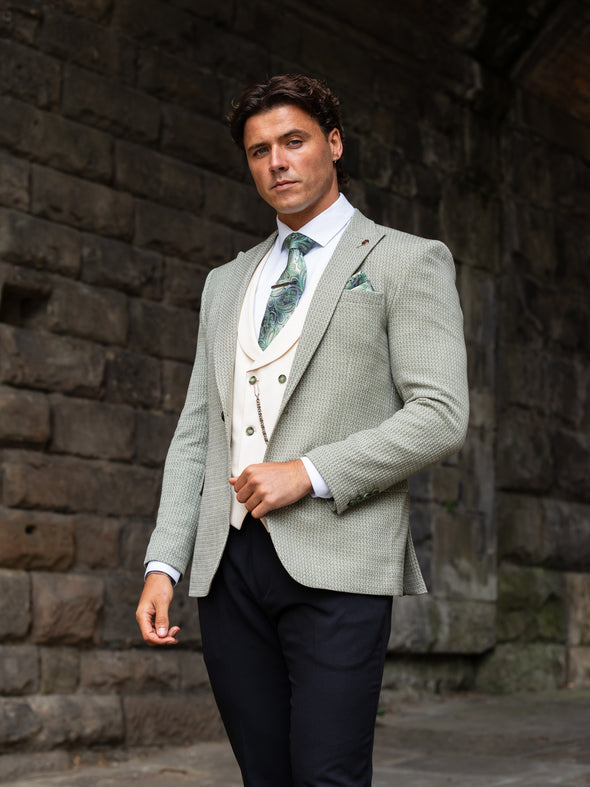 Dorado - Moss Green/Cream 3 Piece Suit
