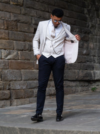 Elvis - Light Beige 3 Piece Suit