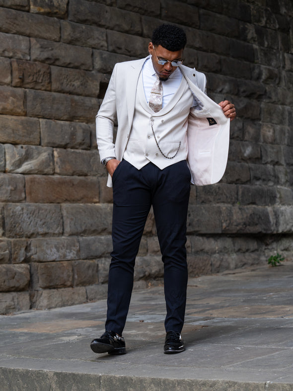 Elvis - Light Beige 3 Piece Suit