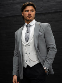 Davron - Anthracite Grey/Light Grey 3 Piece Suit