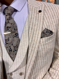 Utah - Cream/Oatmeal 3 Piece Suit