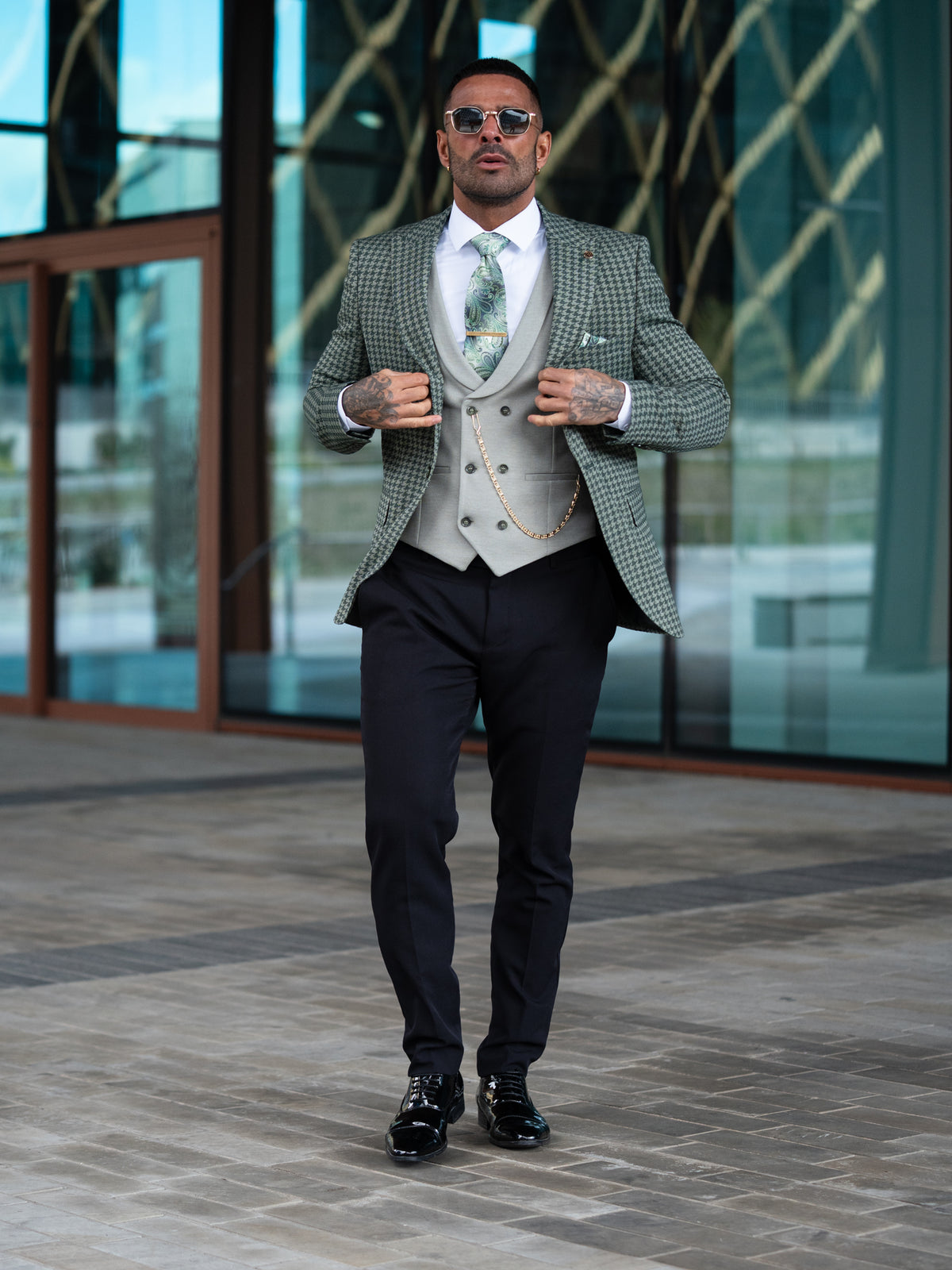 Astor - Forest Green/Sage 3 Piece Suit