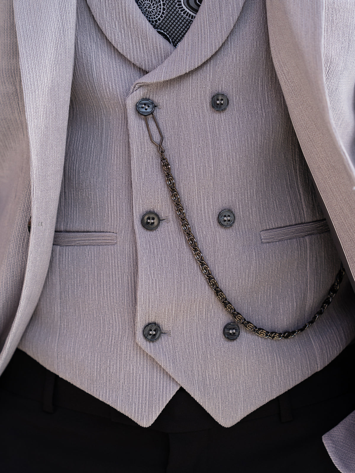 Adrian - Mid Grey 3 Piece Suit