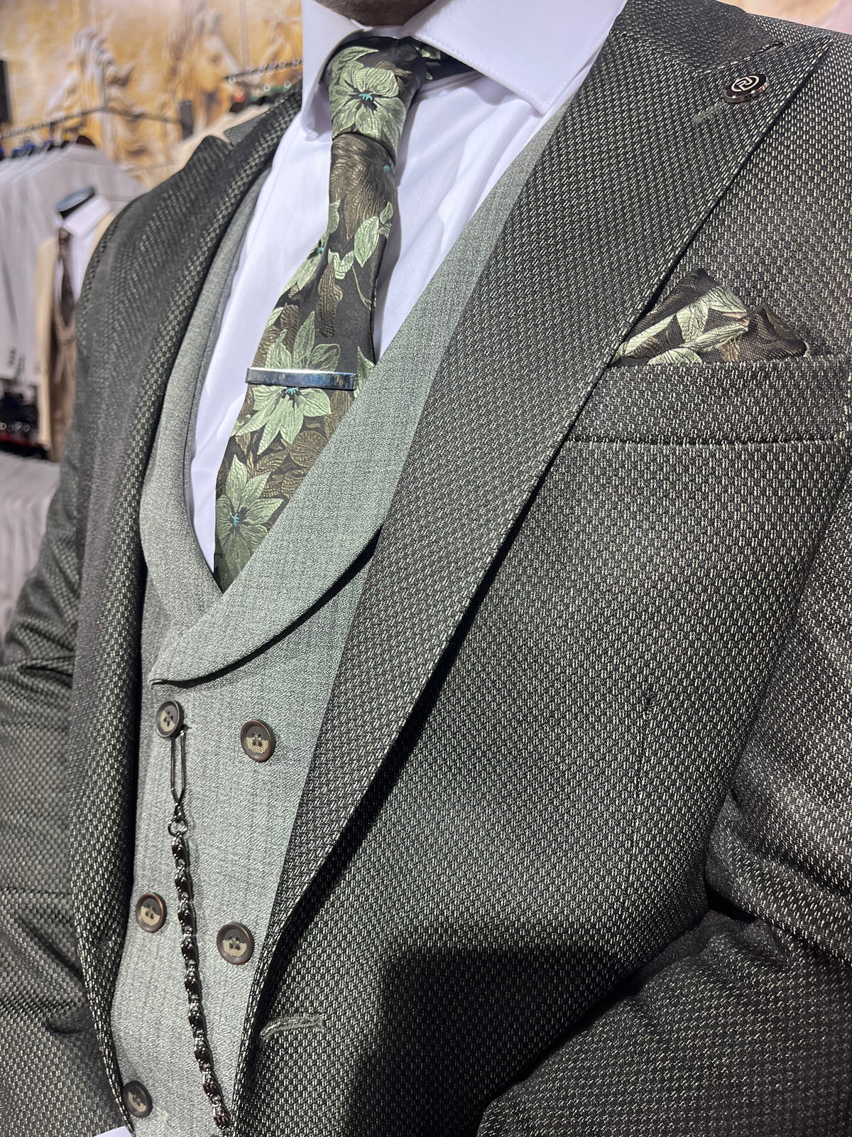 Littler - Bottle Green 3 Piece Suit