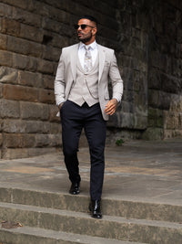 Taurus - Taupe 3 Piece Suit