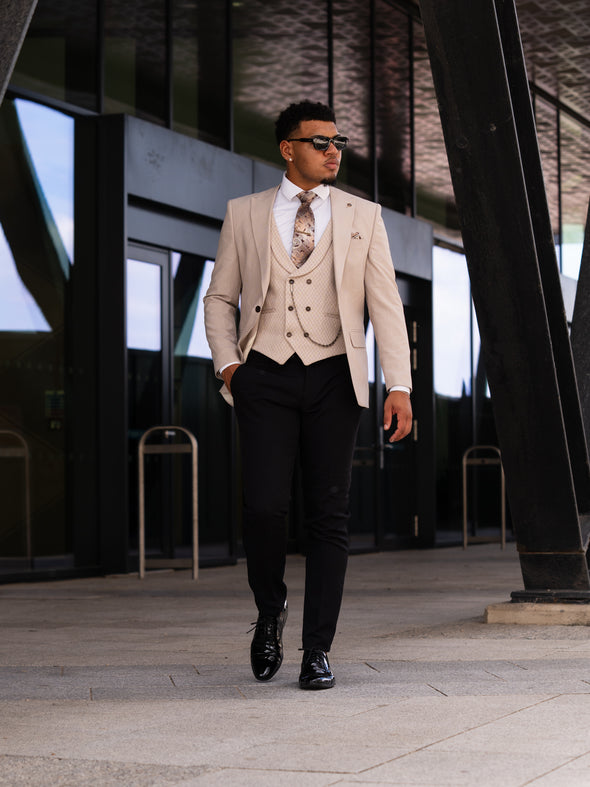 Foreman - Beige 3 Piece Suit