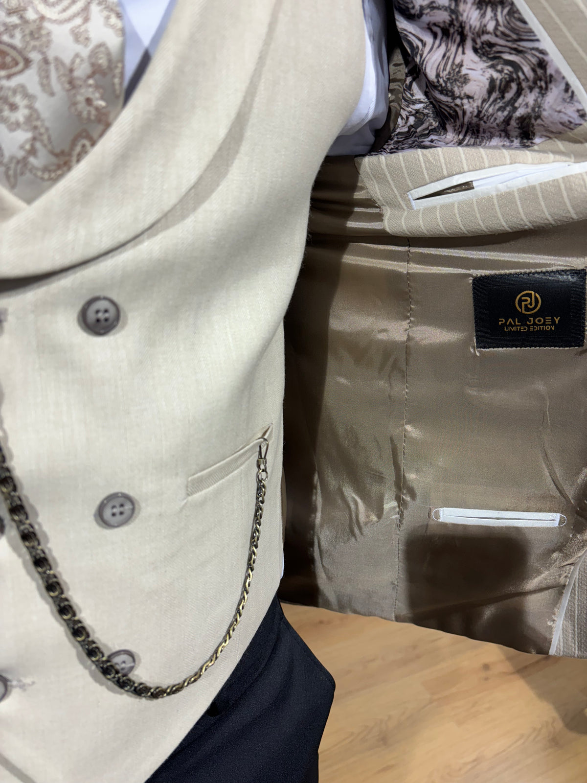Canberra - Beige 3 Piece Suit