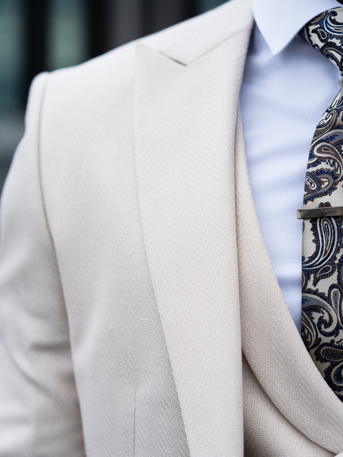 Valerian - Light Beige 3 Piece Suit