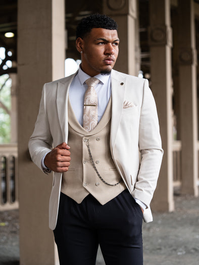 Jaxon - Light Beige/Beige 3 Piece Suit