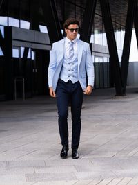 Alaska - Sky Blue 3 Piece Suit
