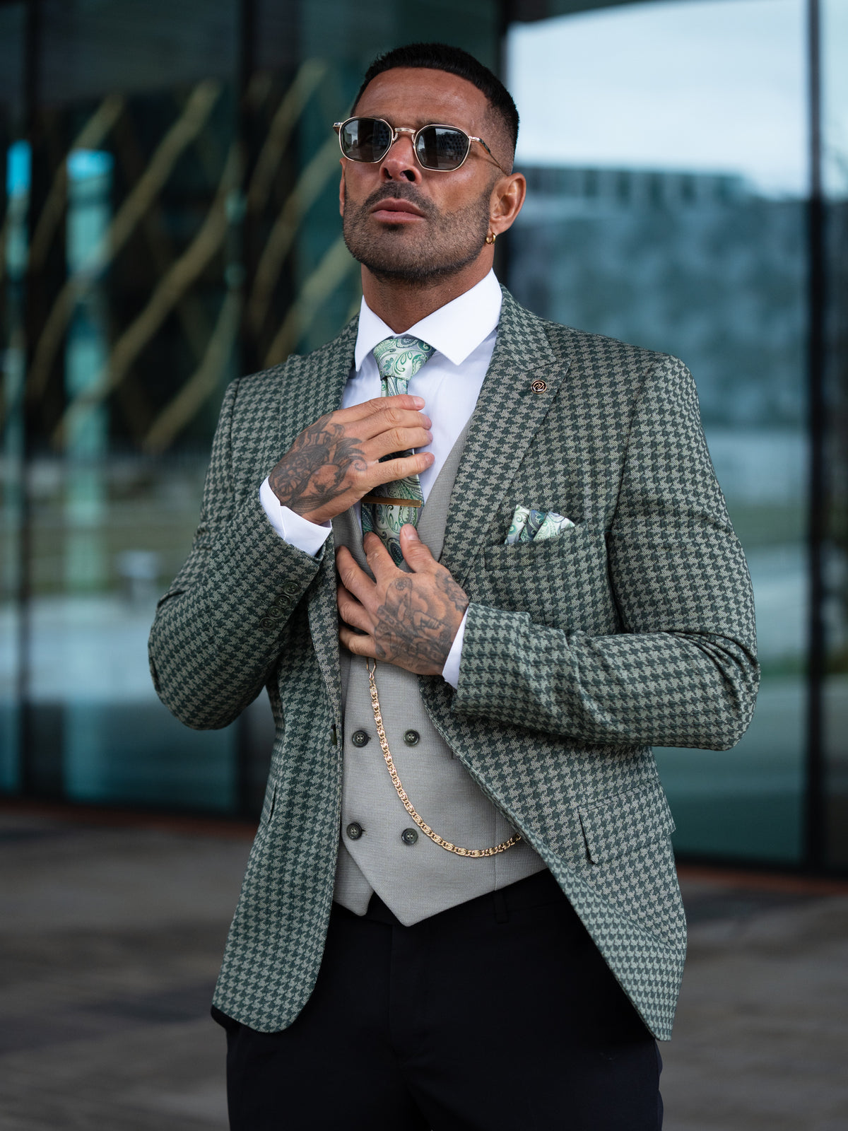 Astor - Forest Green/Sage 3 Piece Suit