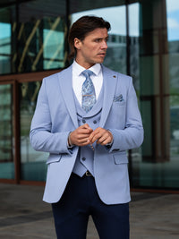 Hayden - Light Blue 3 Piece Suit