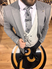 Davron - Anthracite Grey/Light Grey 3 Piece Suit