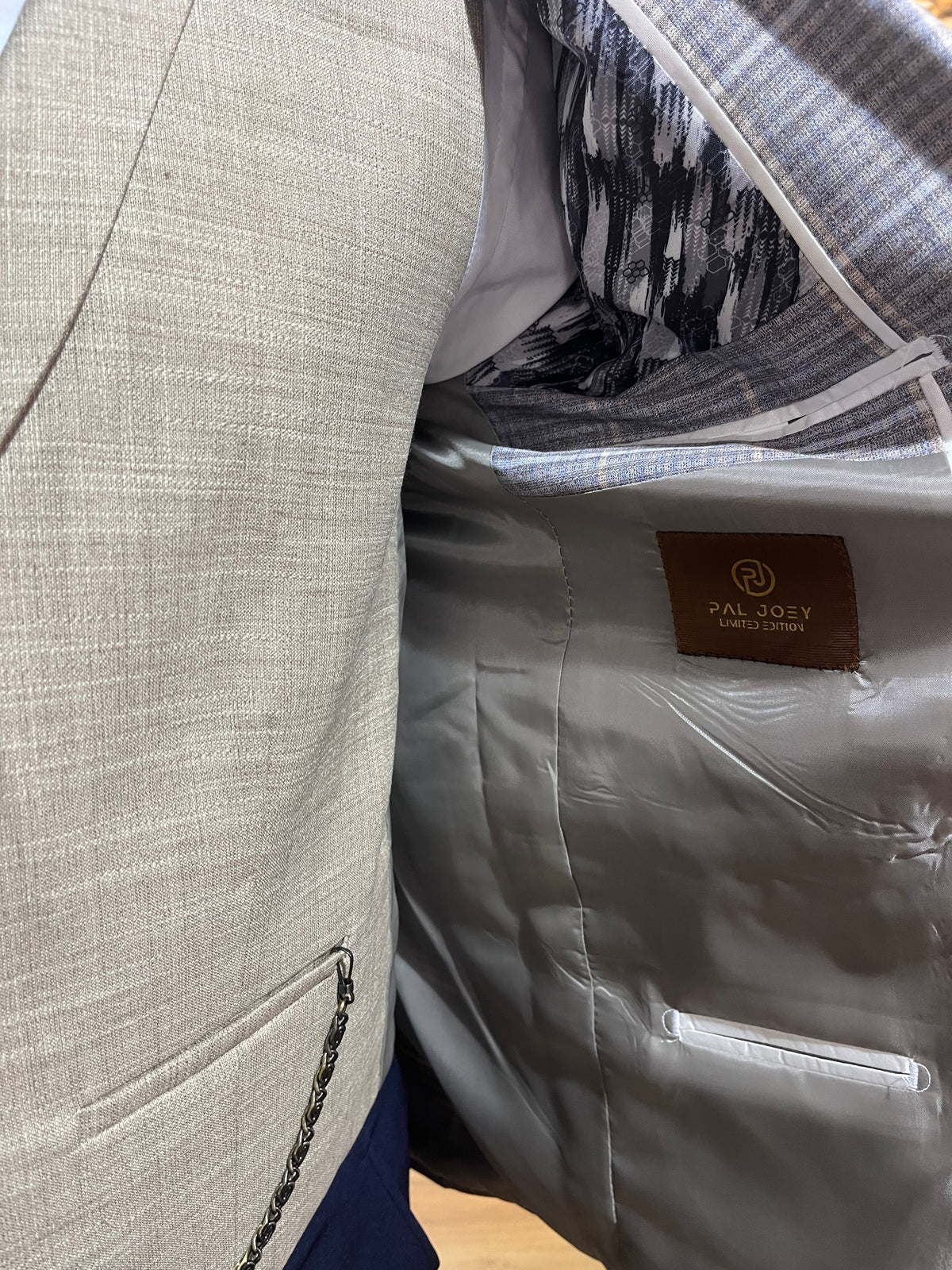 Leonardo - Blue/Beige 3 Piece Suit