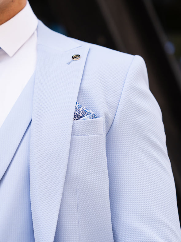 Alaska - Sky Blue 3 Piece Suit
