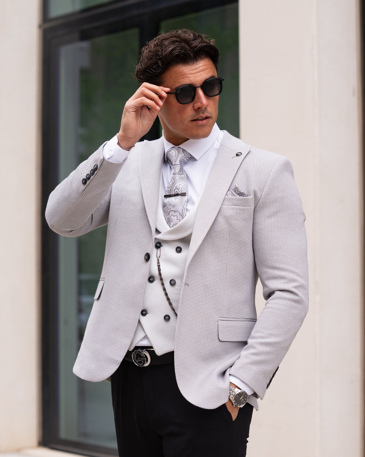 Parish - Grey 3 Piece Suit