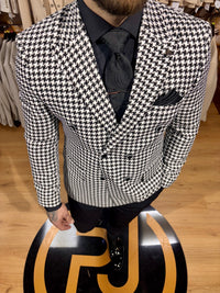 Mayfair - Black/White 2 Piece Suit