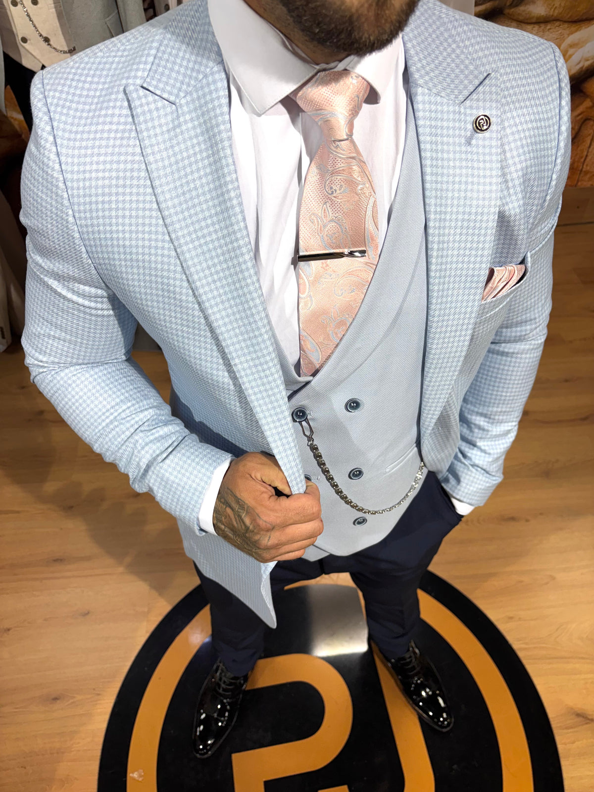 Anderson - Sky Blue 3 Piece Suit