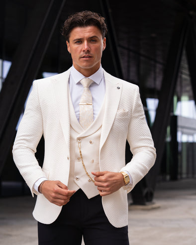 St Andrea - Light Cream 3 Piece Suit