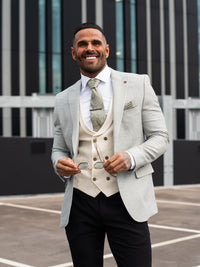 Xander - Green/Cream 3 Piece Suit
