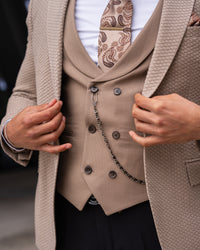 Larson - Camel Beige 3 Piece Suit