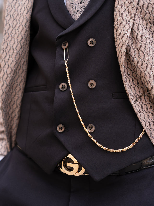 Armando - Brown/Black 3 Piece Suit
