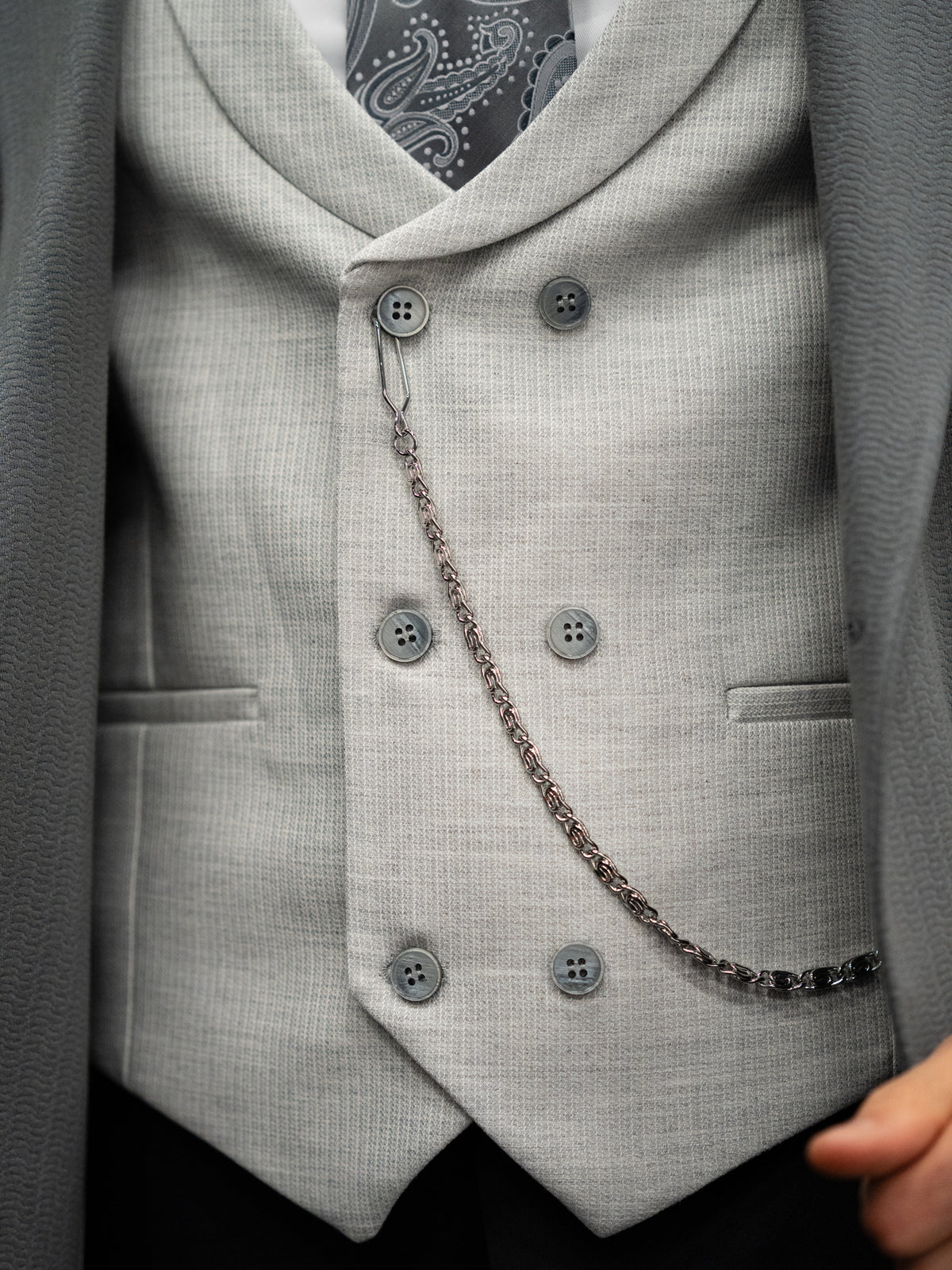 Davron - Anthracite Grey/Light Grey 3 Piece Suit