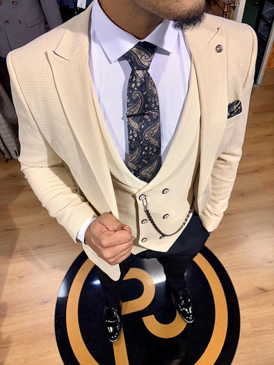 Concetto - Sand 3 Piece Suit