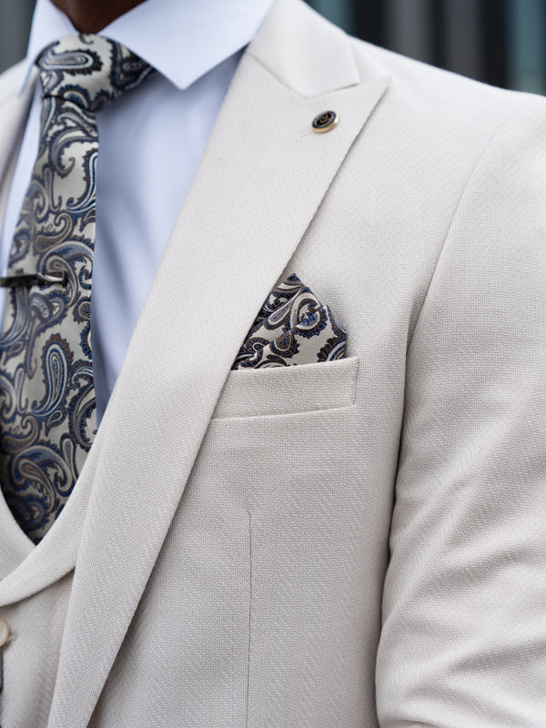Valerian - Light Beige 3 Piece Suit