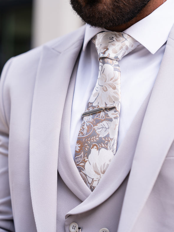 V2 Essential Grey 3 Piece Suit