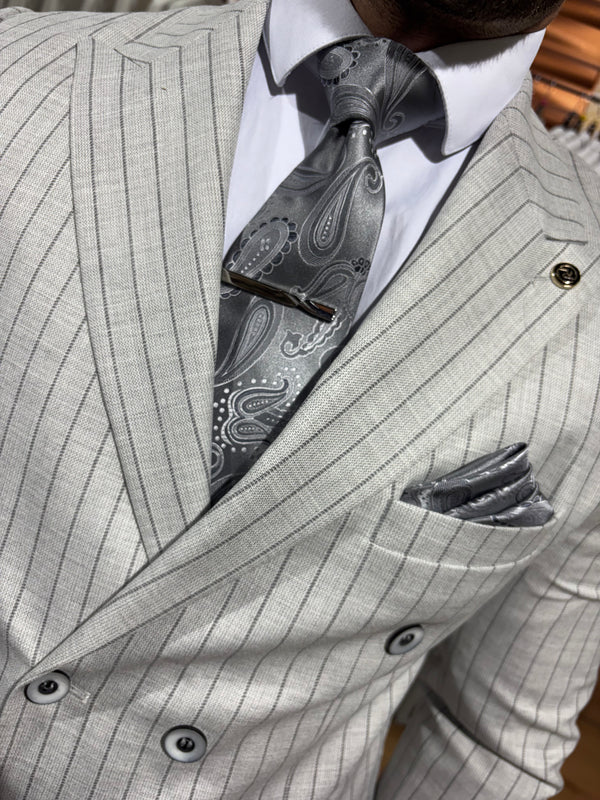 Pulisic - Grey/Black 2 Piece Suit