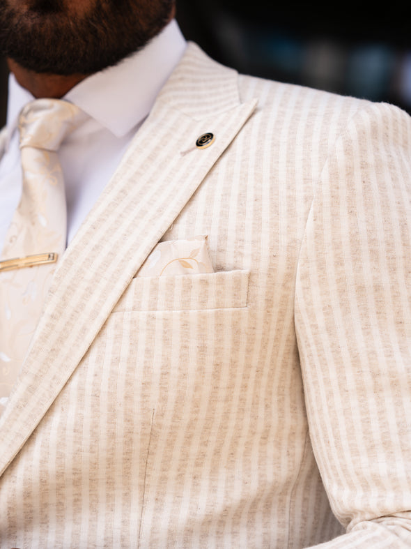 Utah - Cream/Oatmeal 3 Piece Suit