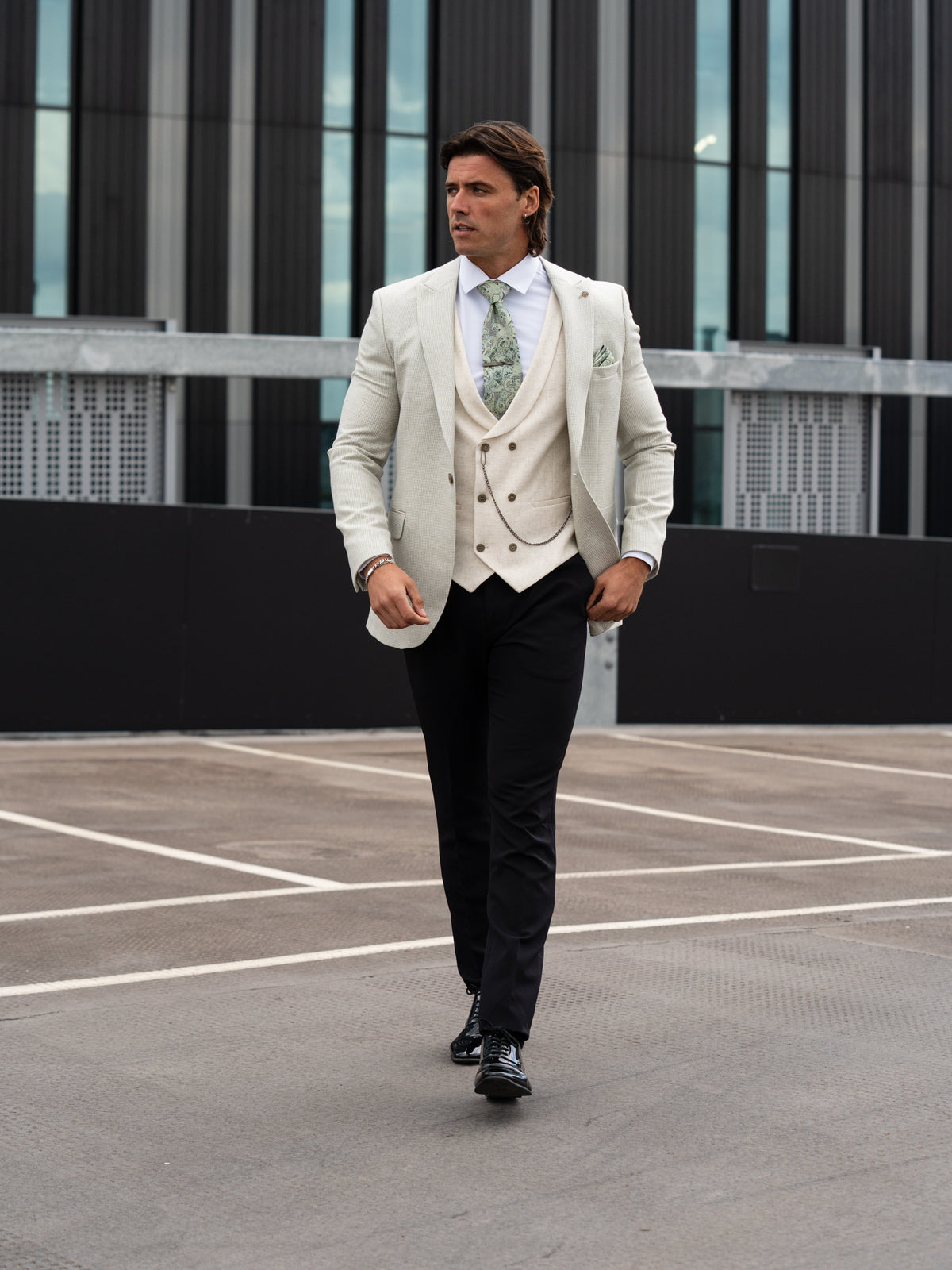 Killian - Pale Green/Cream 3 Piece Suit
