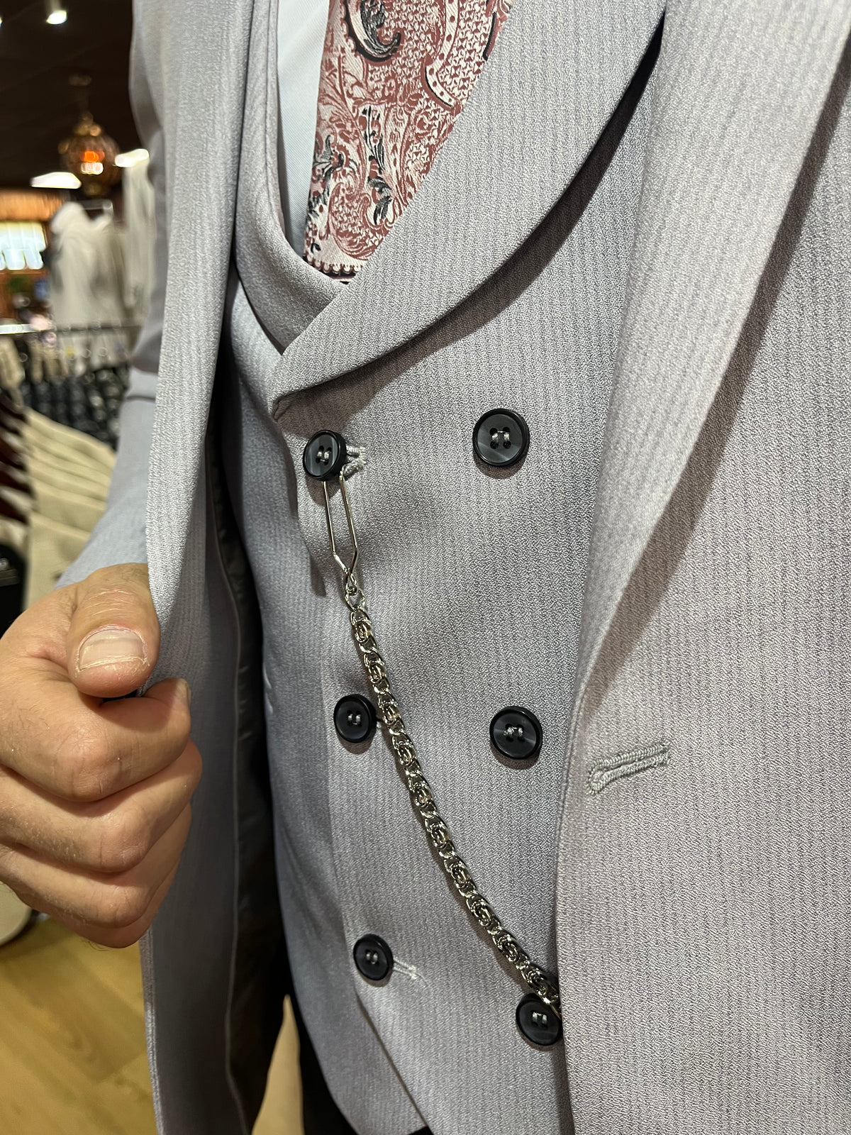 Cruise- Blue Grey Slate 3 Piece Suit