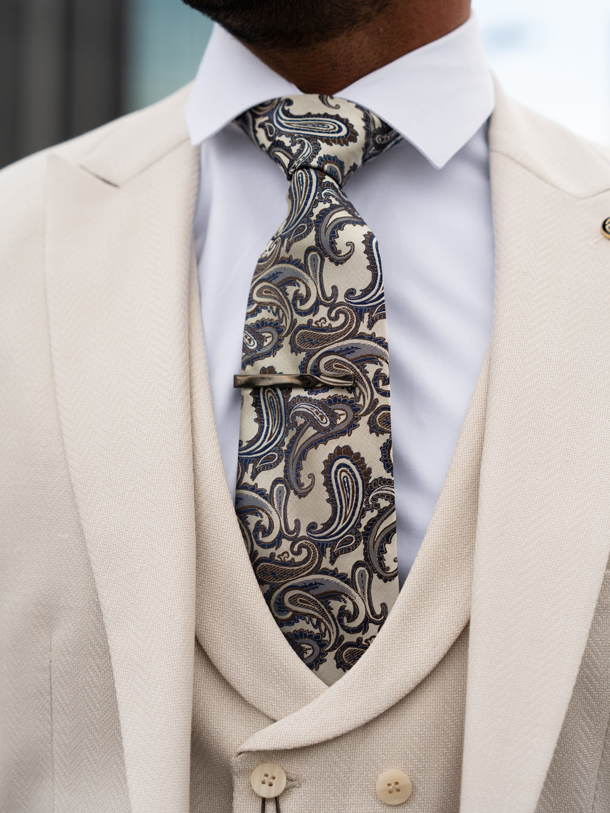 Valerian - Light Beige 3 Piece Suit
