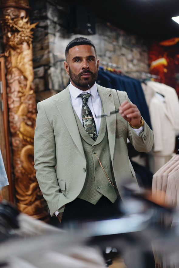 Guava - Pistachio Green 3 Piece Suit