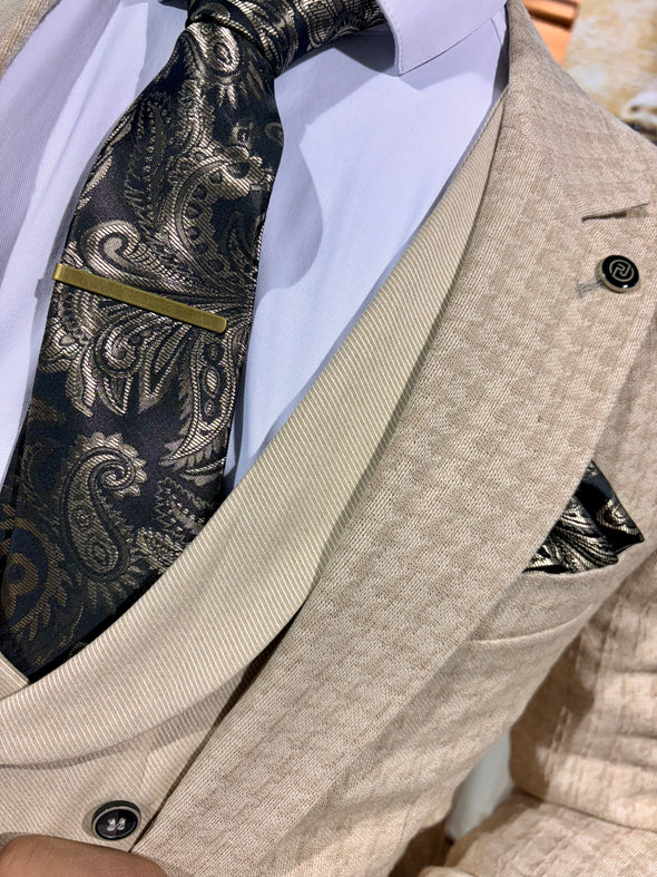 Capecchi - Beige 3 Piece Suit