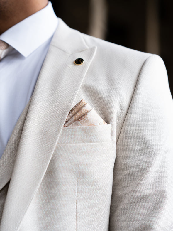 Zorma - Light Beige 3 Piece Suit